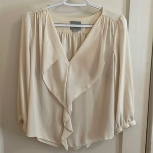 Anthropologie off-white blouse, size 2